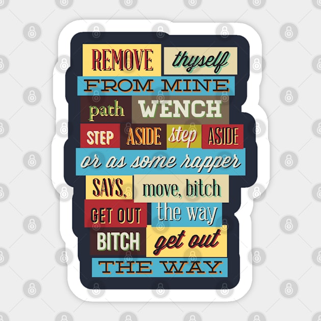 Language Sticker by Verboten